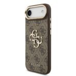 Guess iPhone 17 Air Backcover hoesje - 4G - Big Metal Logo - Gold Edge - Bruin - Image 4