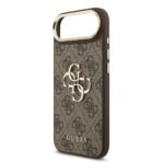 Guess iPhone 17 Air Backcover hoesje - 4G - Big Metal Logo - Gold Edge - Bruin - Image 6