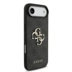 Guess iPhone 17 Air Backcover hoesje - 4G - Big Metal Logo - Zwart - Afbeelding 2