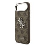 Guess iPhone 17 Air Backcover hoesje - 4G - Big Metal Logo - Silver Edge - Bruin - Afbeelding 5