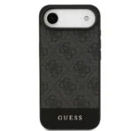 Guess iPhone 17 Air Backcover hoesje - 4G Bottom Stripe - Grijs - Afbeelding 2