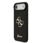 Guess iPhone 17 Air Backcover hoesje - Big 4G - Fixed Glitter - Zwart - Afbeelding 4
