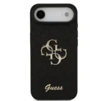 Guess iPhone 17 Air Backcover hoesje - Big 4G - Fixed Glitter - Zwart - Afbeelding 3