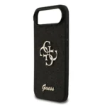 Guess iPhone 17 Air Backcover hoesje - Big 4G - Fixed Glitter - Zwart - Afbeelding 6
