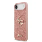 Guess iPhone 17 Air Backcover hoesje - Big 4G - Fixed Glitter - Roze - Afbeelding 4