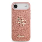 Guess iPhone 17 Air Backcover hoesje - Big 4G - Fixed Glitter - Roze - Afbeelding 3