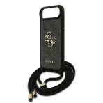 Guess iPhone 17 Air Backcover hoesje - Crossbody 4G Big Logo - Cord Strap - Zwart - Afbeelding 5