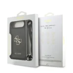 Guess iPhone 17 Air Backcover hoesje - Crossbody 4G Big Logo - Cord Strap - Zwart - Afbeelding 6