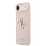 Guess iPhone 17 Air Backcover hoesje - Grained - Big 4G Logo - Roze - Image 4