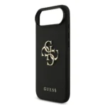 Guess iPhone 17 Air Backcover hoesje - Grained - Big 4G Logo - Zwart - Afbeelding 5