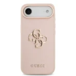 Guess iPhone 17 Air Backcover hoesje - Grained - Big 4G Logo - Roze - Image 2