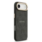 Guess iPhone 17 Air Backcover hoesje - Magsafe PU Leather - 4G Classic Logo - Zwart - Afbeelding 2