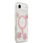 Guess iPhone 17 Air Backcover hoesje - Magsafe - Resin Flowers Design - Roze - Image 4