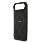 Guess iPhone 17 Air Backcover hoesje - Magsafe PU Leather - 4G Classic Logo - Zwart - Afbeelding 7