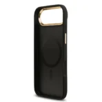 Guess iPhone 17 Air Backcover hoesje - Magsafe PU Leather - 4G Classic Logo - Zwart - Afbeelding 6