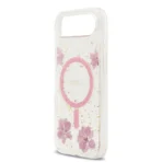Guess iPhone 17 Air Backcover hoesje - Magsafe - Resin Flowers Design - Roze - Image 6