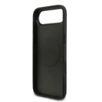 Guess iPhone 17 Air Backcover hoesje - Magsafe PU Leather - 4G Classic Logo - Zwart - Afbeelding 6