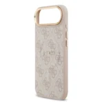 Guess iPhone 17 Air Backcover hoesje - Magsafe PU Leather - 4G Classic Logo - Roze - Image 7