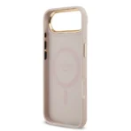 Guess iPhone 17 Air Backcover hoesje - Magsafe PU Leather - 4G Classic Logo - Roze - Image 6