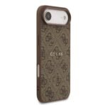 Guess iPhone 17 Air Backcover hoesje - Magsafe PU Leather - 4G Classic Logo - Bruin - Afbeelding 3
