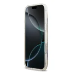 Guess iPhone 17 Air Backcover hoesje - Magsafe - Resin Flowers Design - Paars - Afbeelding 5