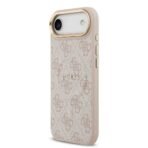 Guess iPhone 17 Air Backcover hoesje - Magsafe PU Leather - 4G Classic Logo - Roze - Image 4