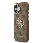 Guess iPhone 17 Backcover hoesje - 4G - Big Metal Logo - Gold Edge - Bruin - Image 5