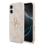 Guess iPhone 17 Backcover hoesje - 4G - Big Metal Logo - Roze