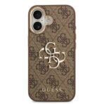 Guess iPhone 17 Backcover hoesje - 4G - Big Metal Logo - Gold Edge - Bruin - Image 3