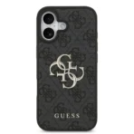 Guess iPhone 17 Backcover hoesje - 4G - Big Metal Logo - Zwart - Afbeelding 2