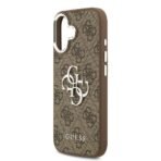 Guess iPhone 17 Backcover hoesje - 4G - Big Metal Logo - Silver Edge - Bruin - Image 5