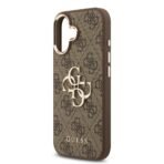 Guess iPhone 17 Backcover hoesje - 4G - Big Metal Logo - Gold Edge - Bruin - Image 4