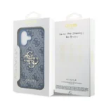 Guess iPhone 17 Backcover hoesje - 4G - Big Metal Logo - Blauw - Image 9