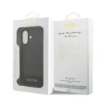 Guess iPhone 17 Backcover hoesje - 4G Bottom Stripe - Grijs - Image 9