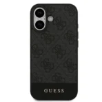 Guess iPhone 17 Backcover hoesje - 4G Bottom Stripe - Grijs - Image 2