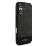 Guess iPhone 17 Backcover hoesje - 4G Bottom Stripe - Grijs - Image 3