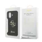 Guess iPhone 17 Backcover hoesje - Big 4G - Fixed Glitter - Zwart - Afbeelding 9