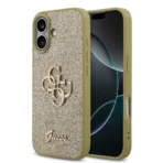 Guess iPhone 17 Backcover hoesje - Big 4G - Fixed Glitter - Goud