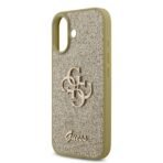 Guess iPhone 17 Backcover hoesje - Big 4G - Fixed Glitter - Goud - Afbeelding 6
