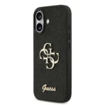 Guess iPhone 17 Backcover hoesje - Big 4G - Fixed Glitter - Zwart - Afbeelding 6
