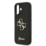 Guess iPhone 17 Backcover hoesje - Big 4G - Fixed Glitter - Zwart - Afbeelding 5