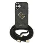 iPhone 17 hoesje met koord zwart