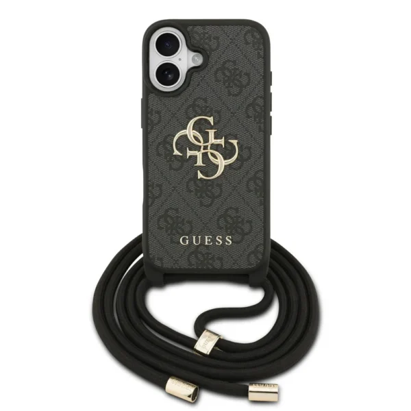 iPhone 17 hoesje met koord zwart
