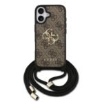 iPhone 17 hoesje met koord bruin