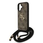 Guess iPhone 17 Backcover hoesje - Crossbody 4G Big Logo - Cord Strap - Bruin - Afbeelding 2