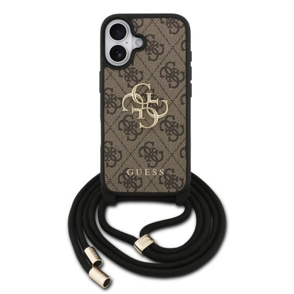 iPhone 17 hoesje met koord bruin