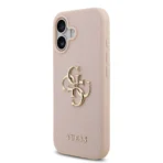 Guess iPhone 17 Backcover hoesje - Grained - Big 4G Logo - Roze - Afbeelding 4