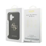 Guess iPhone 17 Backcover hoesje - Grained - Big 4G Logo - Zwart - Afbeelding 7