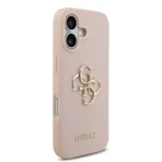Guess iPhone 17 Backcover hoesje - Grained - Big 4G Logo - Roze - Afbeelding 2