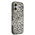 Guess iPhone 17 Backcover hoesje - Magsafe - Leopard Glitter Edition - Zwart - Afbeelding 3
